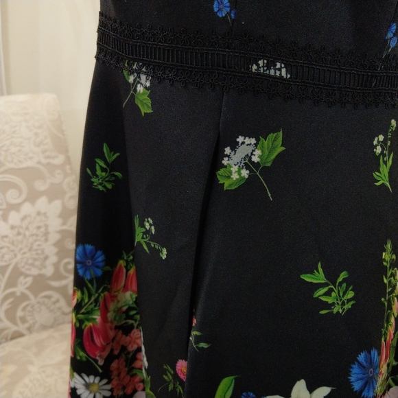 🍒NWT🍒 TED BAKER BLACK SKATER DRESS - Picture 10 of 12